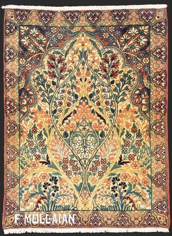 Tapis Persan Antique Kerman Ravar Paire n°:37881010-68106367